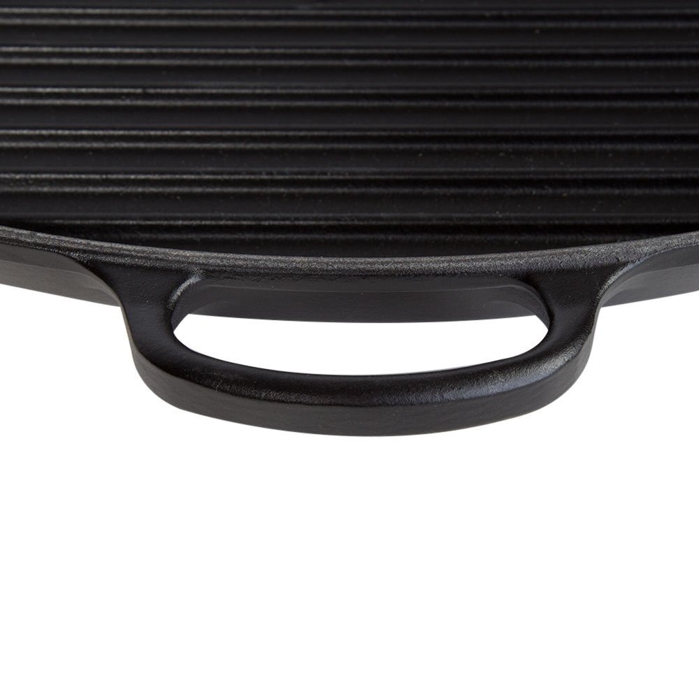 Le Creuset Grillpfanne Gusseisen Quad  Schwarz 26 cm Speisenzubereitung
