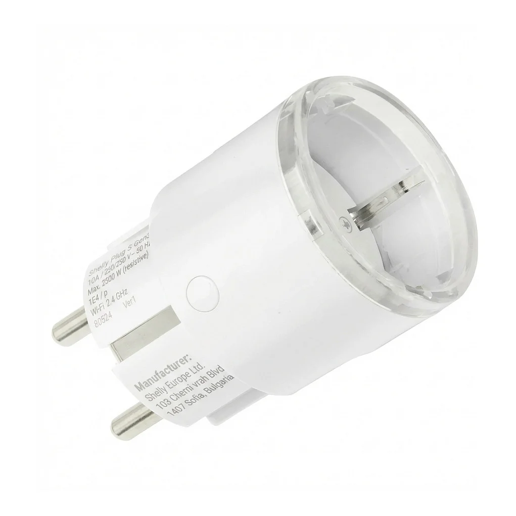 Shelly Plug   Play Plug PM Gen3 White Steckdosen