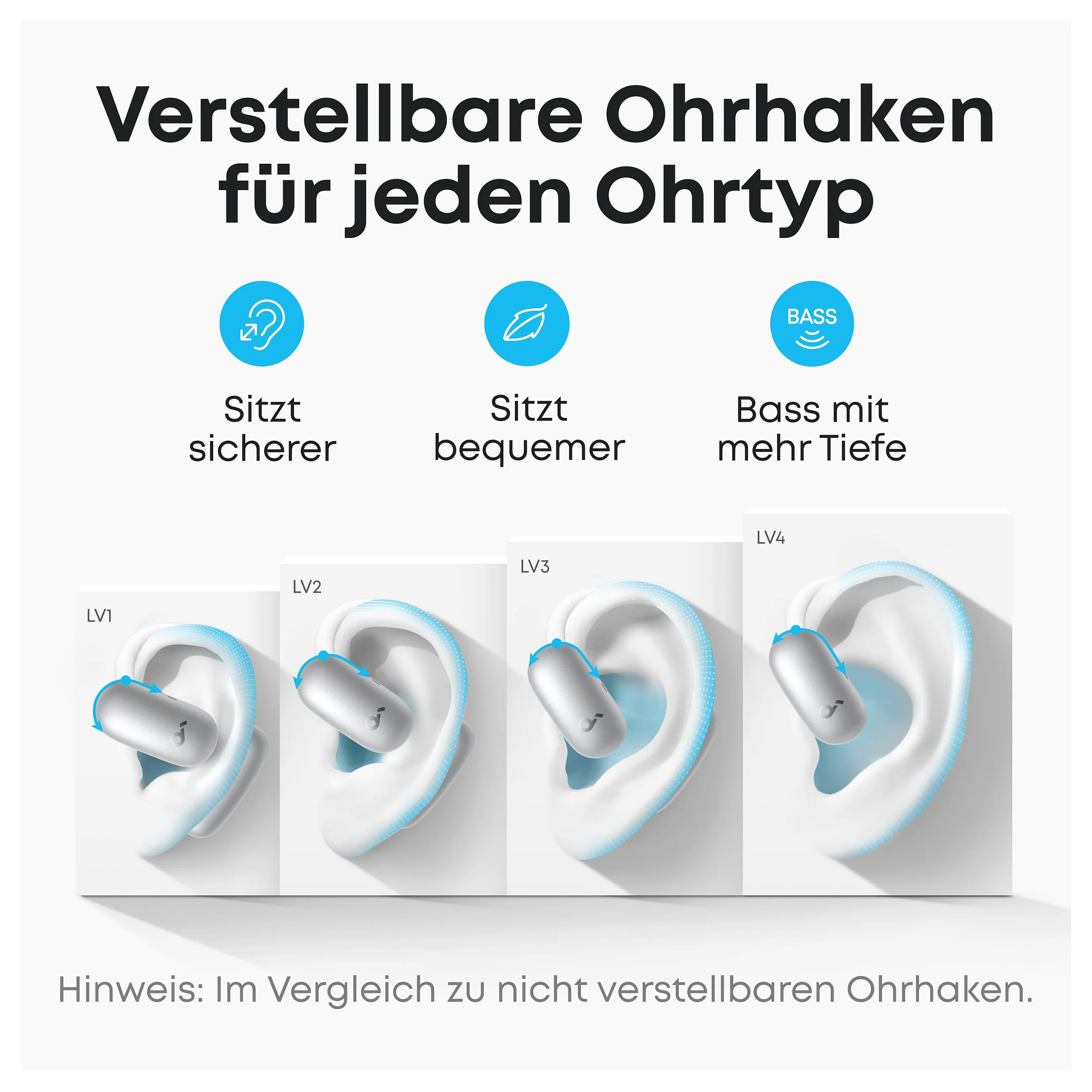Anker soundcore aerofit 2 ai white open ear kopfhrer 35 stunden wiedergabezeit ip55 inkl  ki assisent und bersetzung Over-Ear