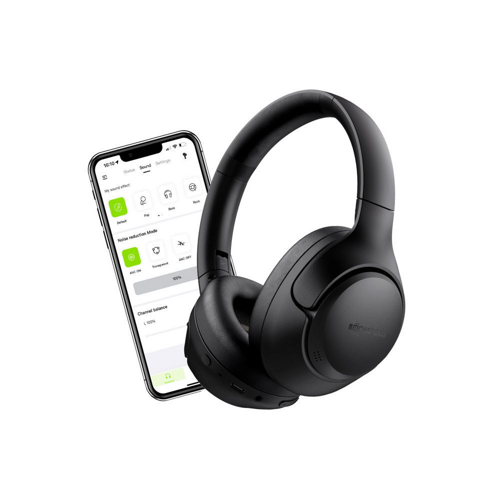Boompods BT Over Ear Kopfhoerer mit ANC Orbit black