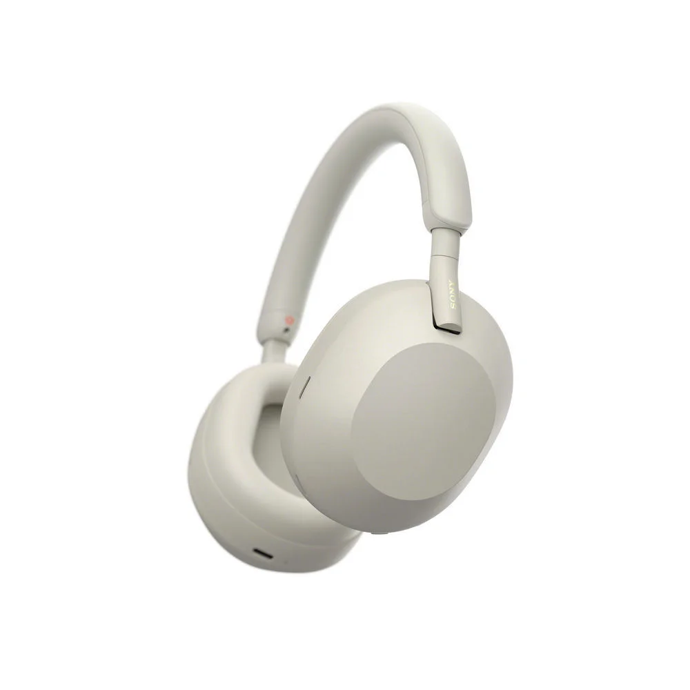 Sony WH 1000XM5 Kopfhoerer Verkabelt   Kabellos Kopfband Anrufe Musik Bluetooth Silber  Weiss Over-Ear
