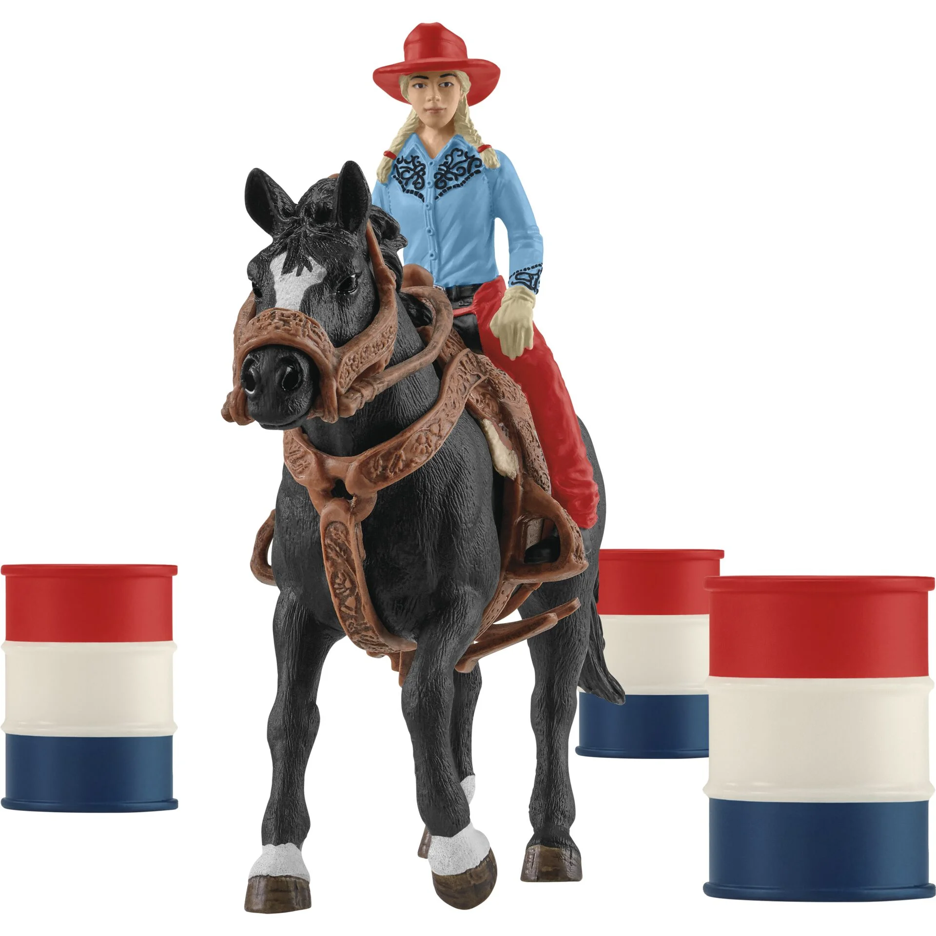 schleich Cowgirl Barrel Racing Fun Spielfiguren