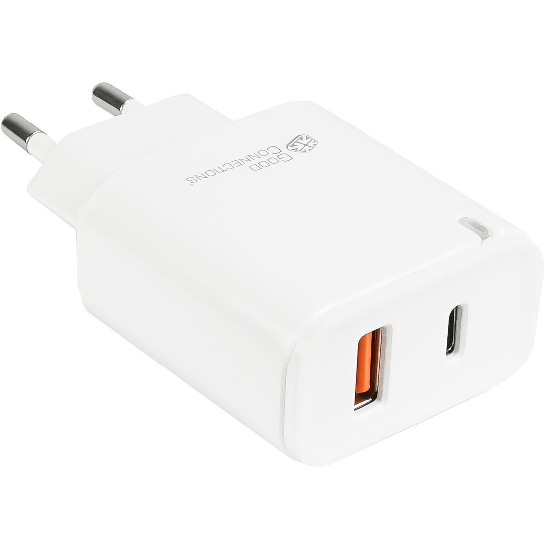 GoodConnections Charger 20W 2 Port USB A USB C Weiss Handys & Tablets