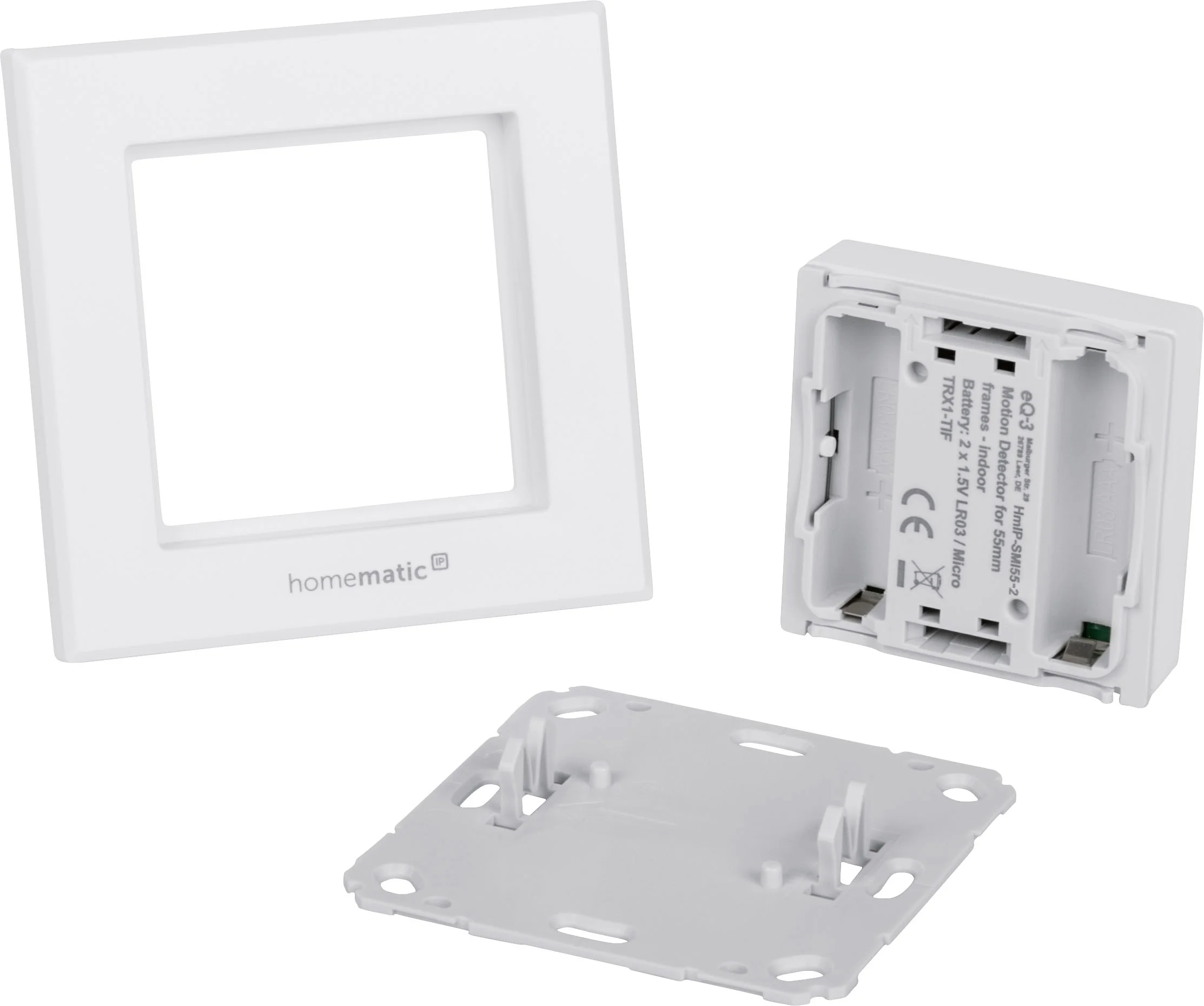 Homematic IP Bewegungsmelder fuer 55er Rahmen   innen Smart Home Sicherheit