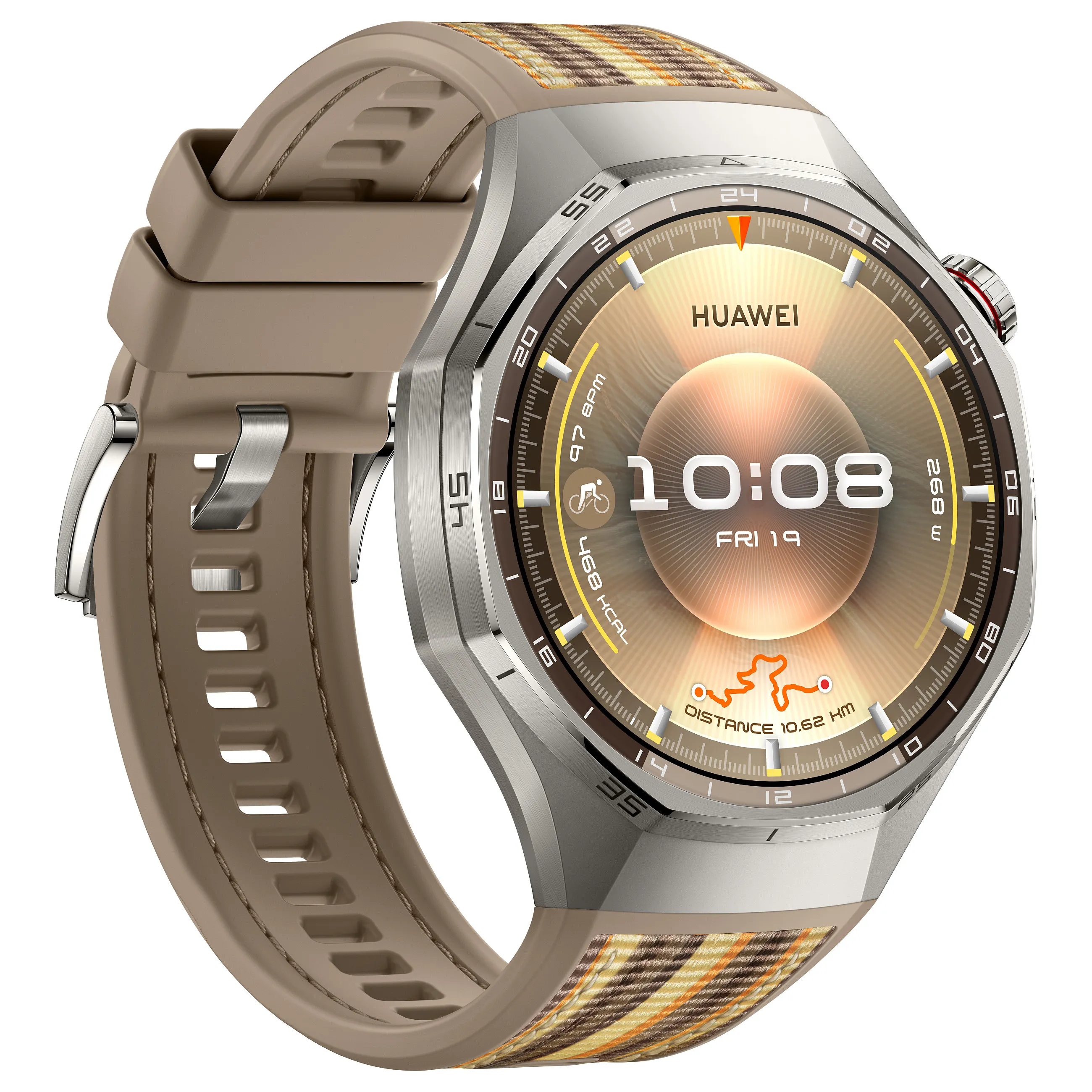 HUAWEI WATCH GT6 pro 46mm  Atum B29W   Brown Woven Strap Smartwatches & Fitnesstracker