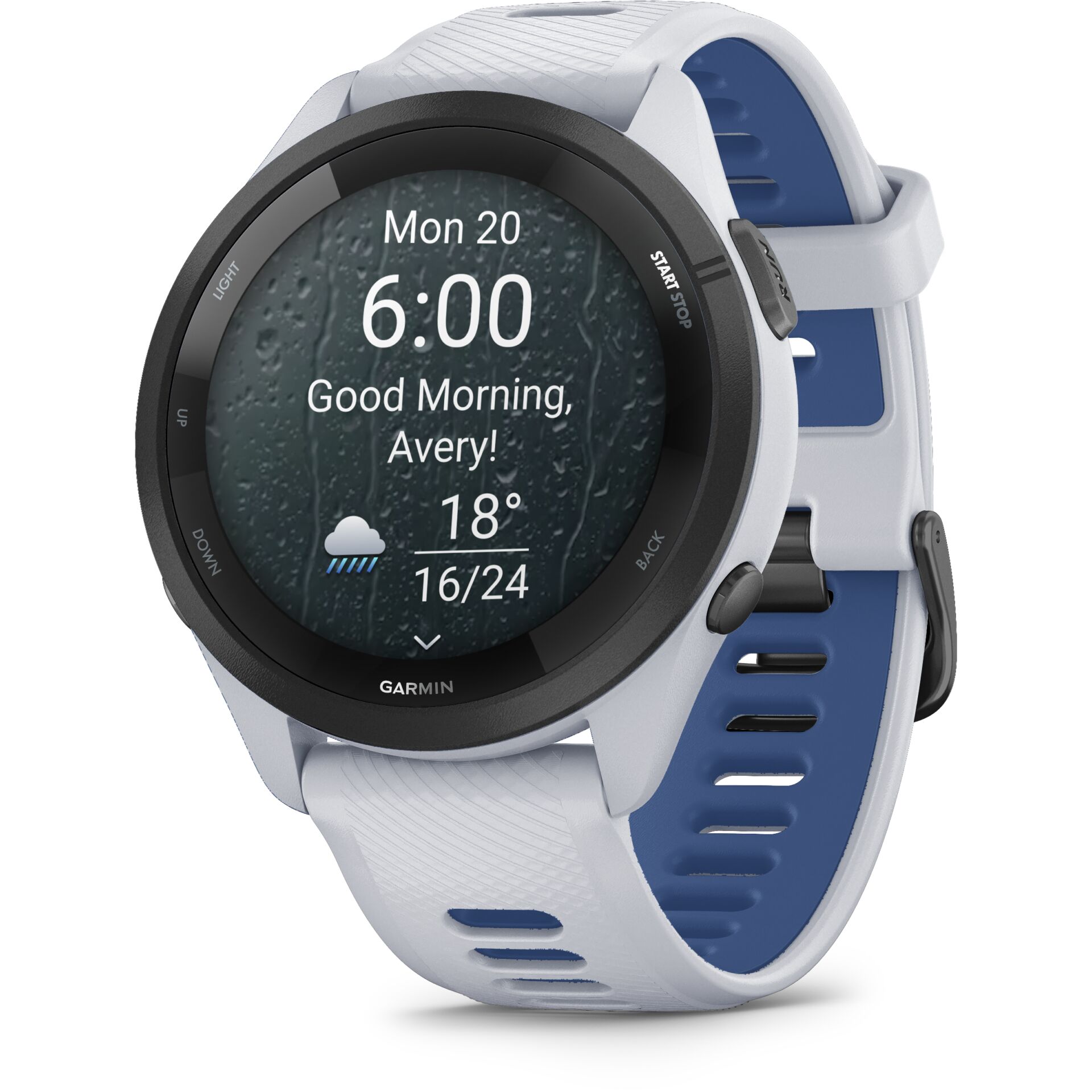Garmin Forerunner 265 Weiss Dunkelblau Smartwatches & Fitnesstracker