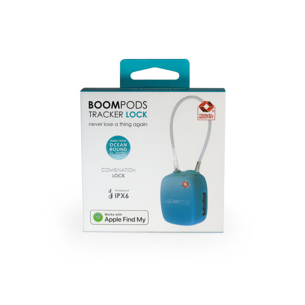 Boompods Boomtag TSA Lock  Blau Handys & Tablets