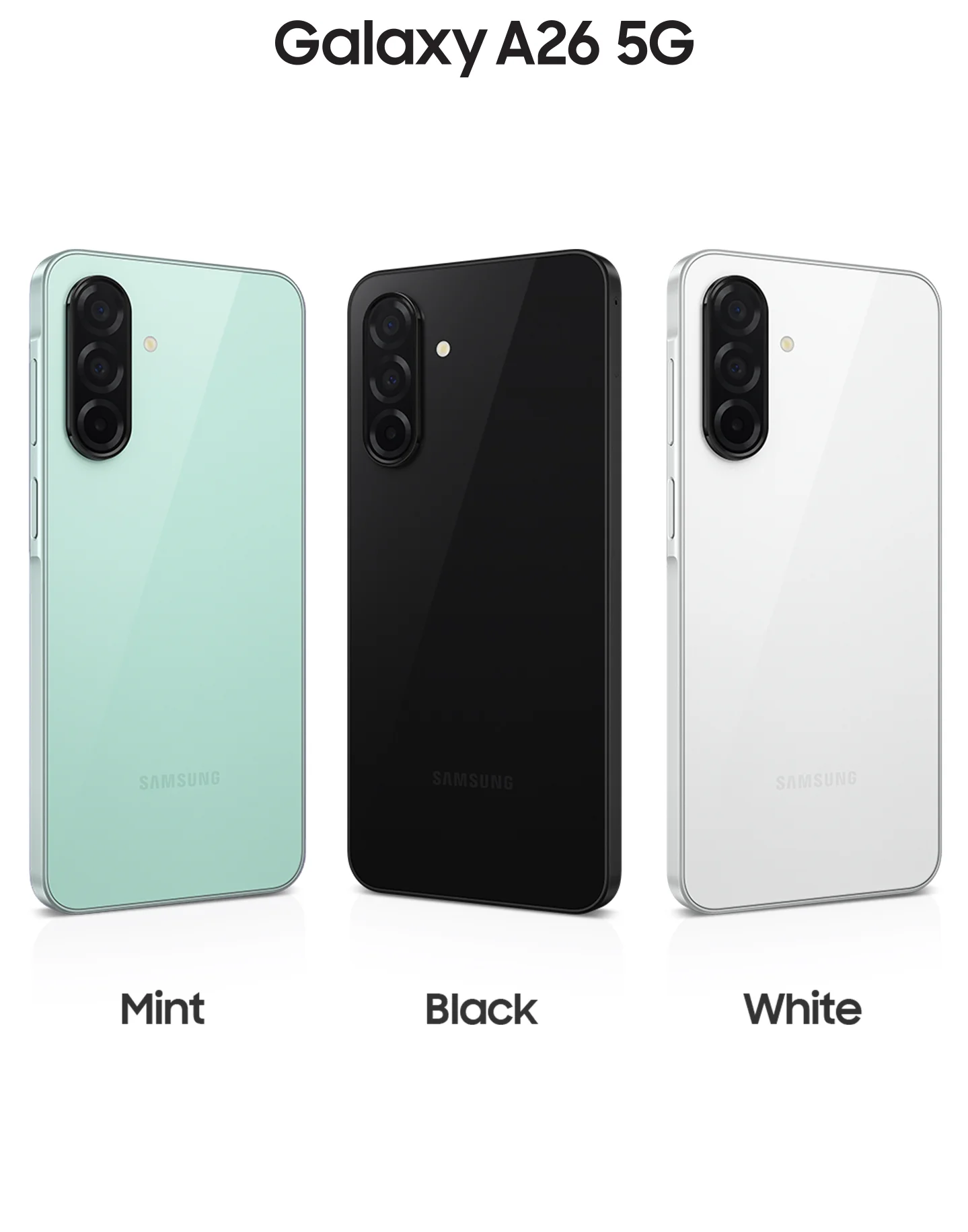 Samsung Galaxy A26 17 cm  6 7   Hybride Dual SIM Android 15 5G USB Typ C 6 GB 128 GB 5000 mAh Schwarz Smartphones