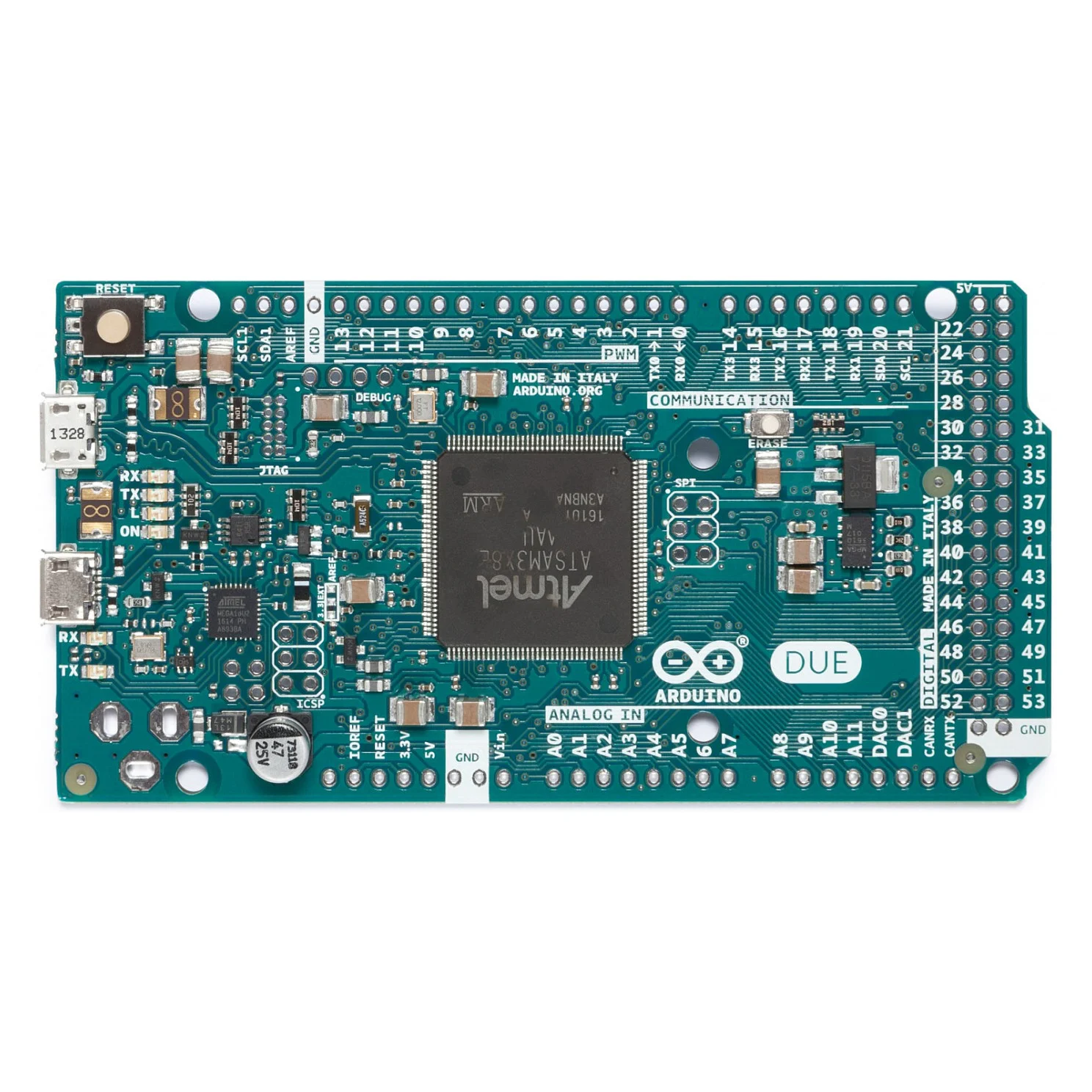 Arduino board due without headers Multimedia & Technik