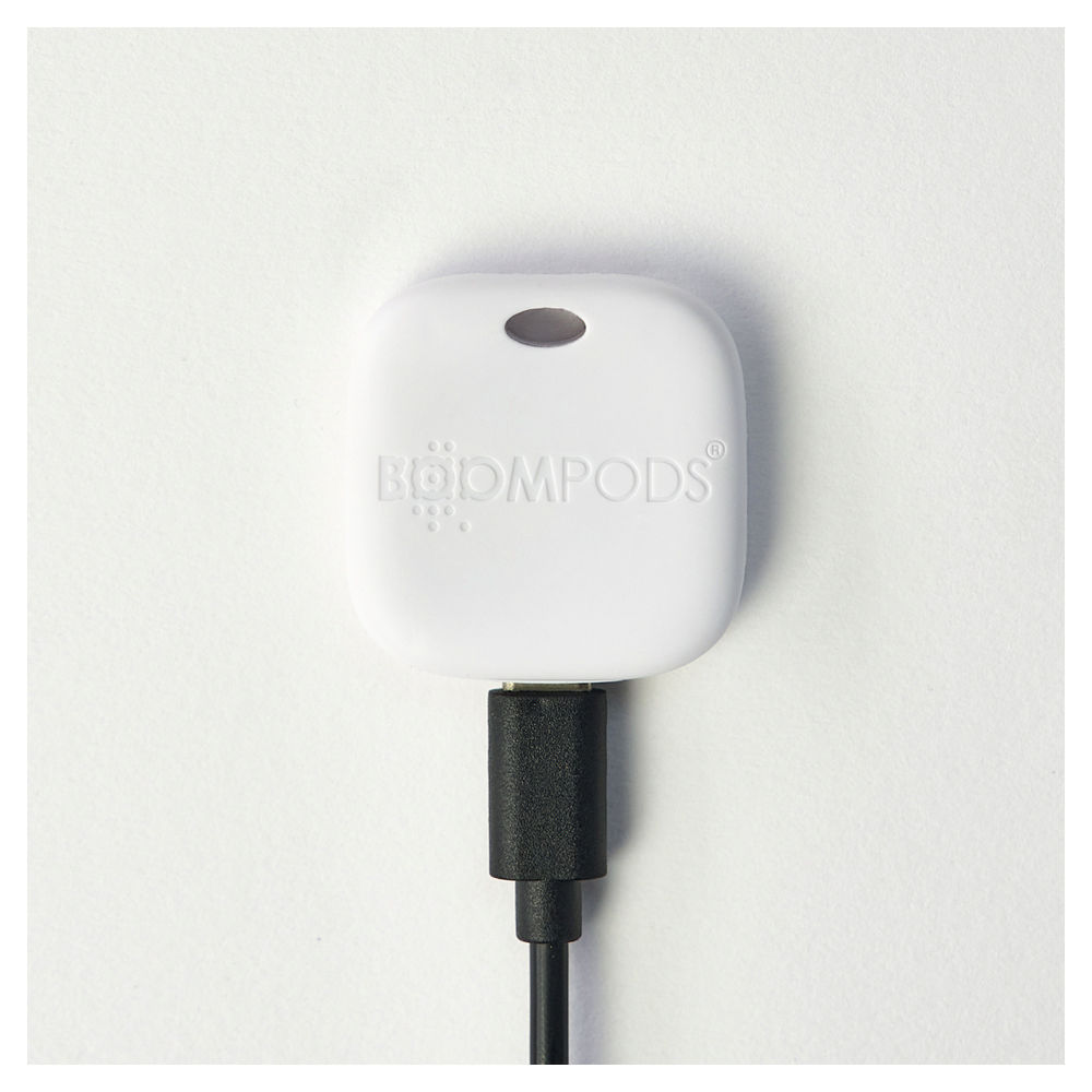 Boompods Boomtag Rechargeable  White Mobilfunk Zubehoer
