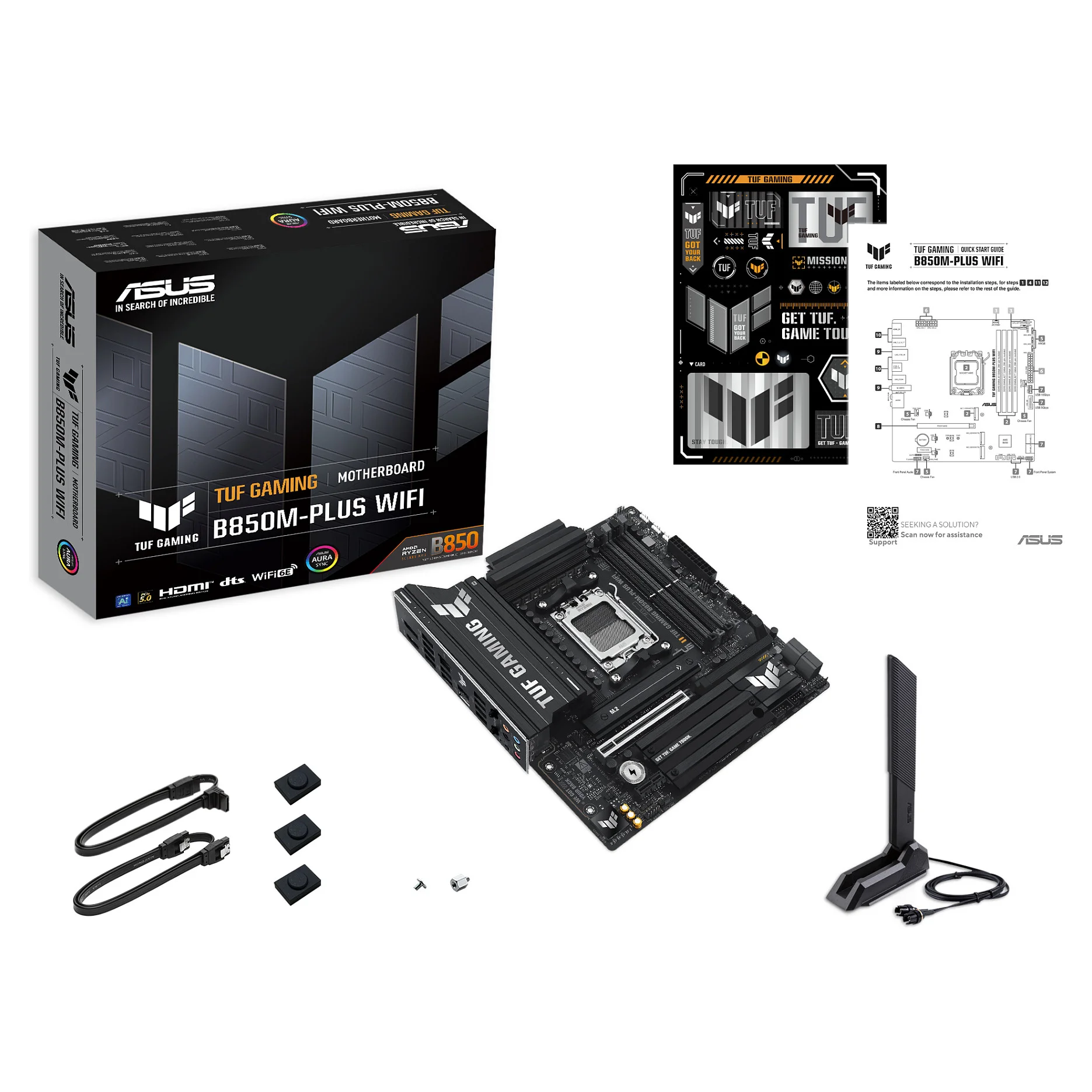 ASUS TUF GAMING B850M PLUS WIFI AMD B850 Sockel AM5 micro ATX PC-Zubehoer