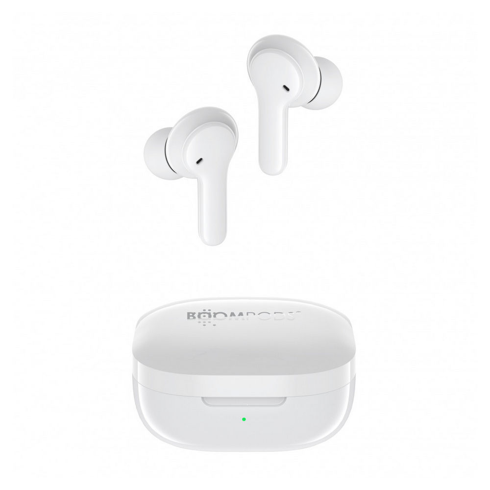 Boompods True Wireless In Ear Kopfhoerer Bassline Compact weiss