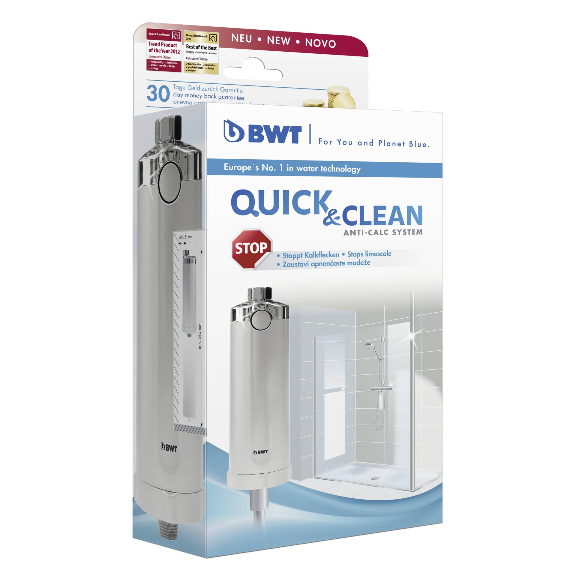 BWT 812916 Cleaning Edition Anti Kalk Filtersystem Wasseraufbereitung