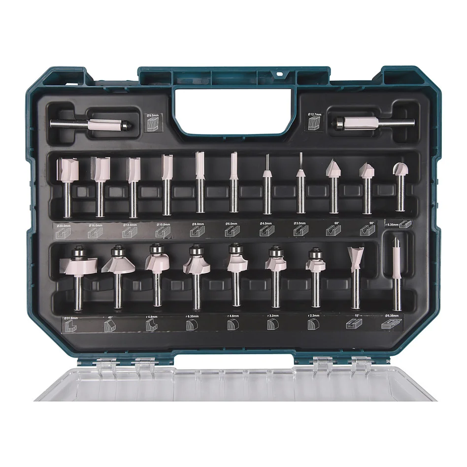 Makita Fraeser Set 8mm 22Stk Schleifer Hobel & Fraesen