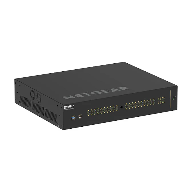 NETGEAR GSM4248UX Managed L2 L3 Gigabit Ethernet  10 100 1000  Power over Ethernet  PoE  2U Schwarz Switches