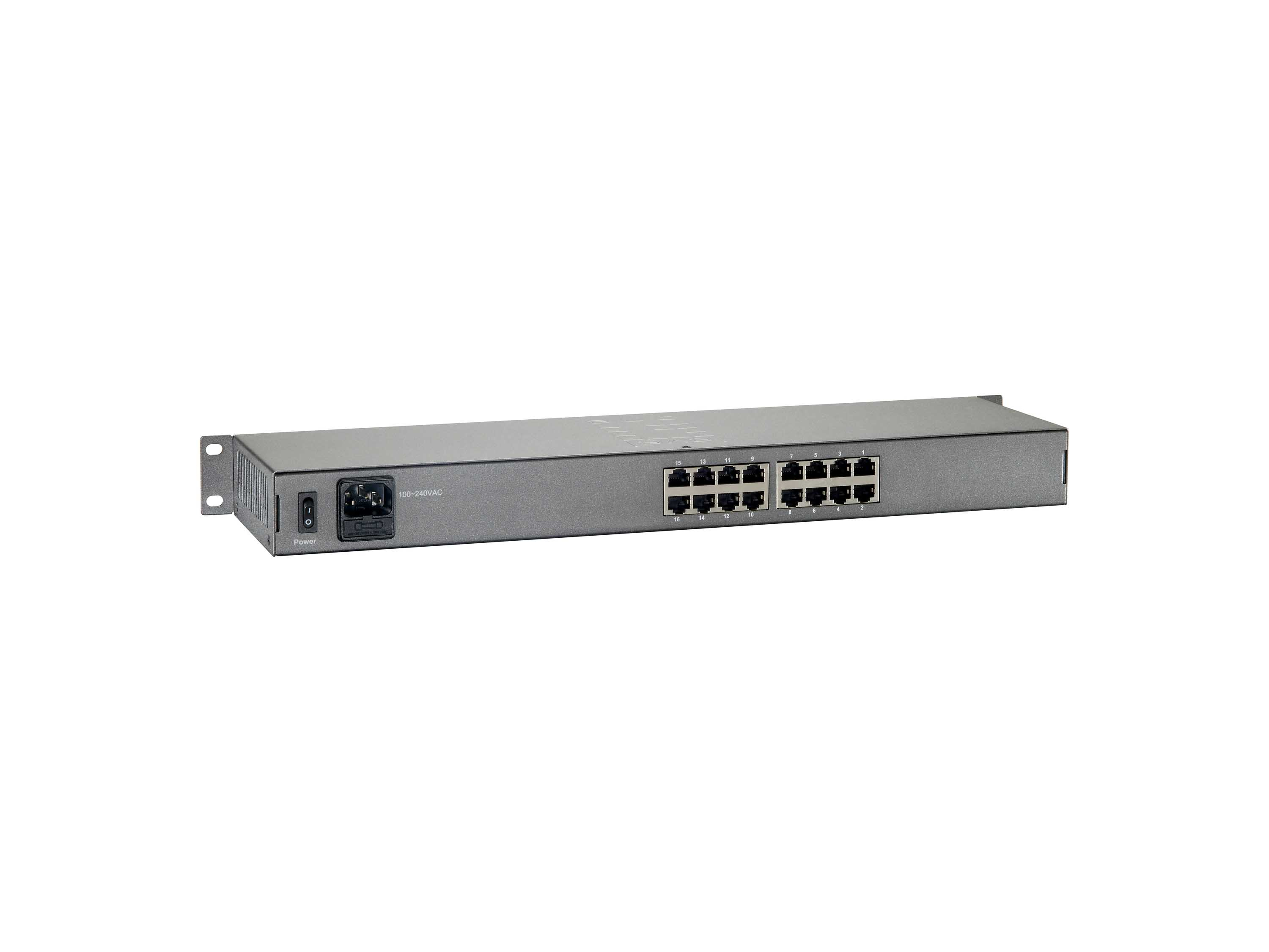 LevelOne FEP 1601W120 Netzwerk Switch Fast Ethernet 10 100 Power over Ethernet PoE Grau