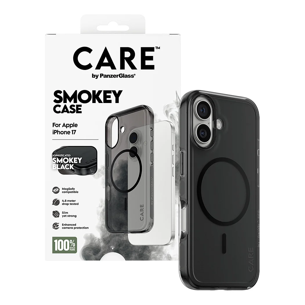 PanzerGlass CARE  by   Urban Explorer Case Smokey m  Schwarz MagSafe iPhone 17 Notebook & Tablet Zubehoer
