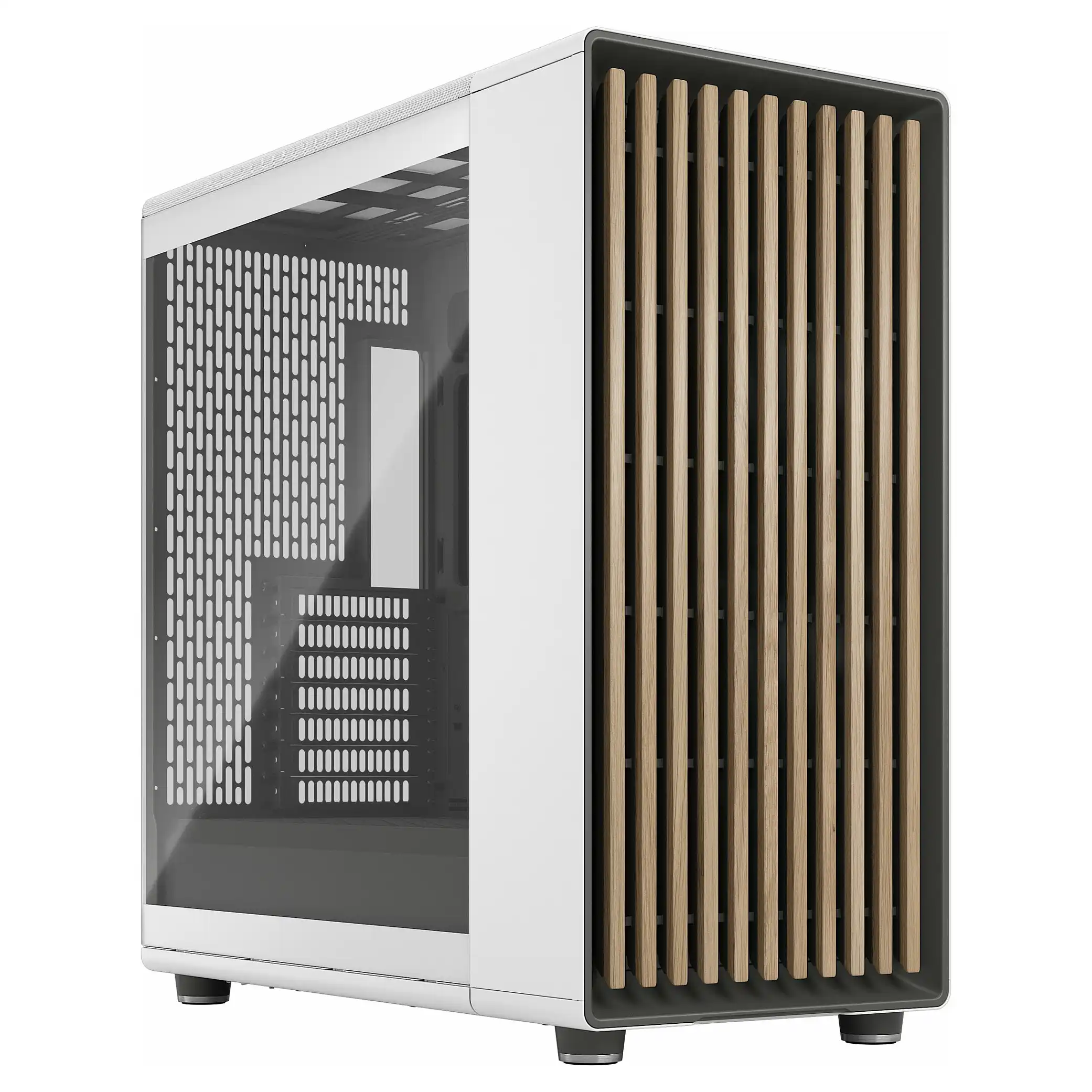 Fractal Design Midi North XL Chalk White TG Clear PC-Zubehoer