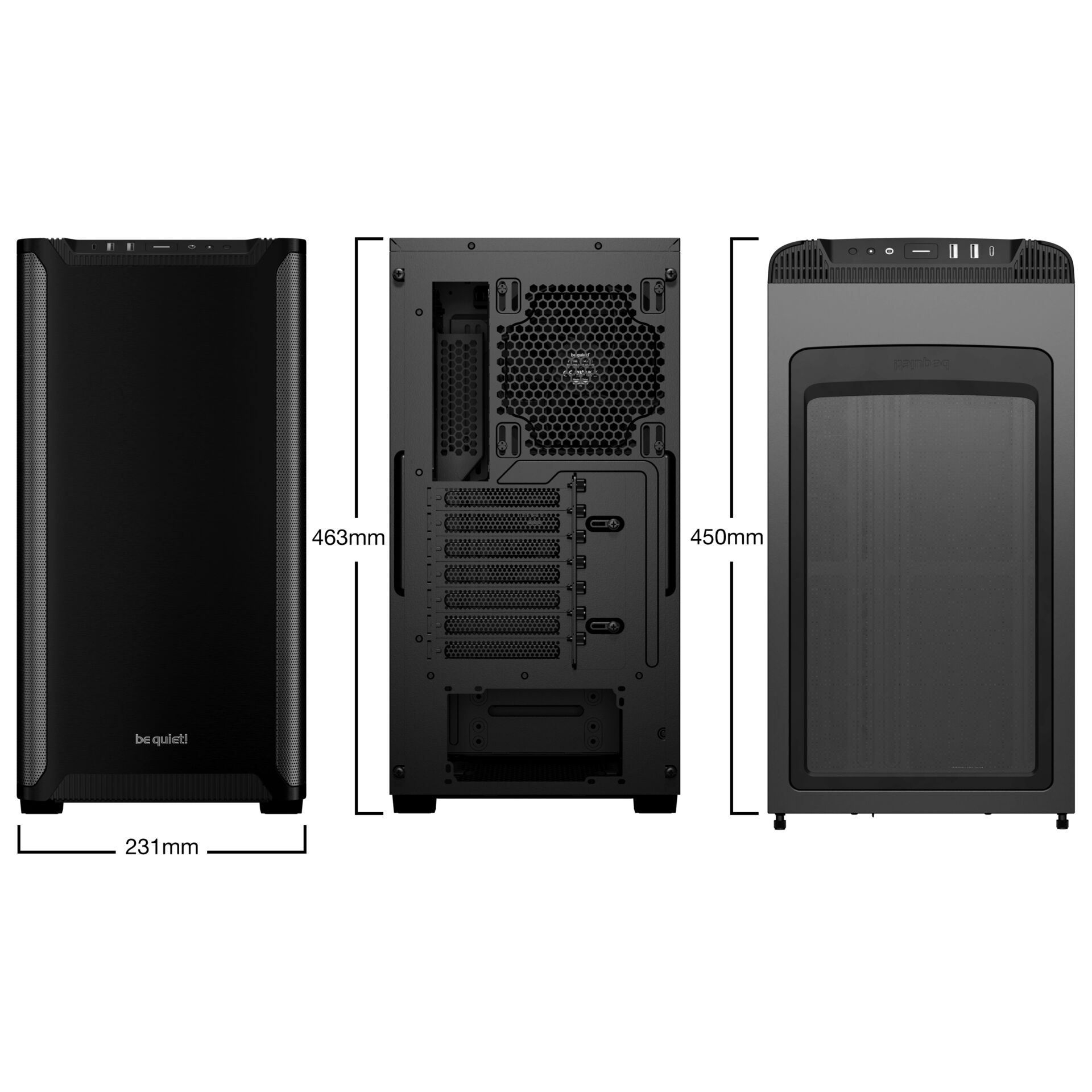be quiet  PURE BASE 501 Black Midi Tower Schwarz PC-Komponenten