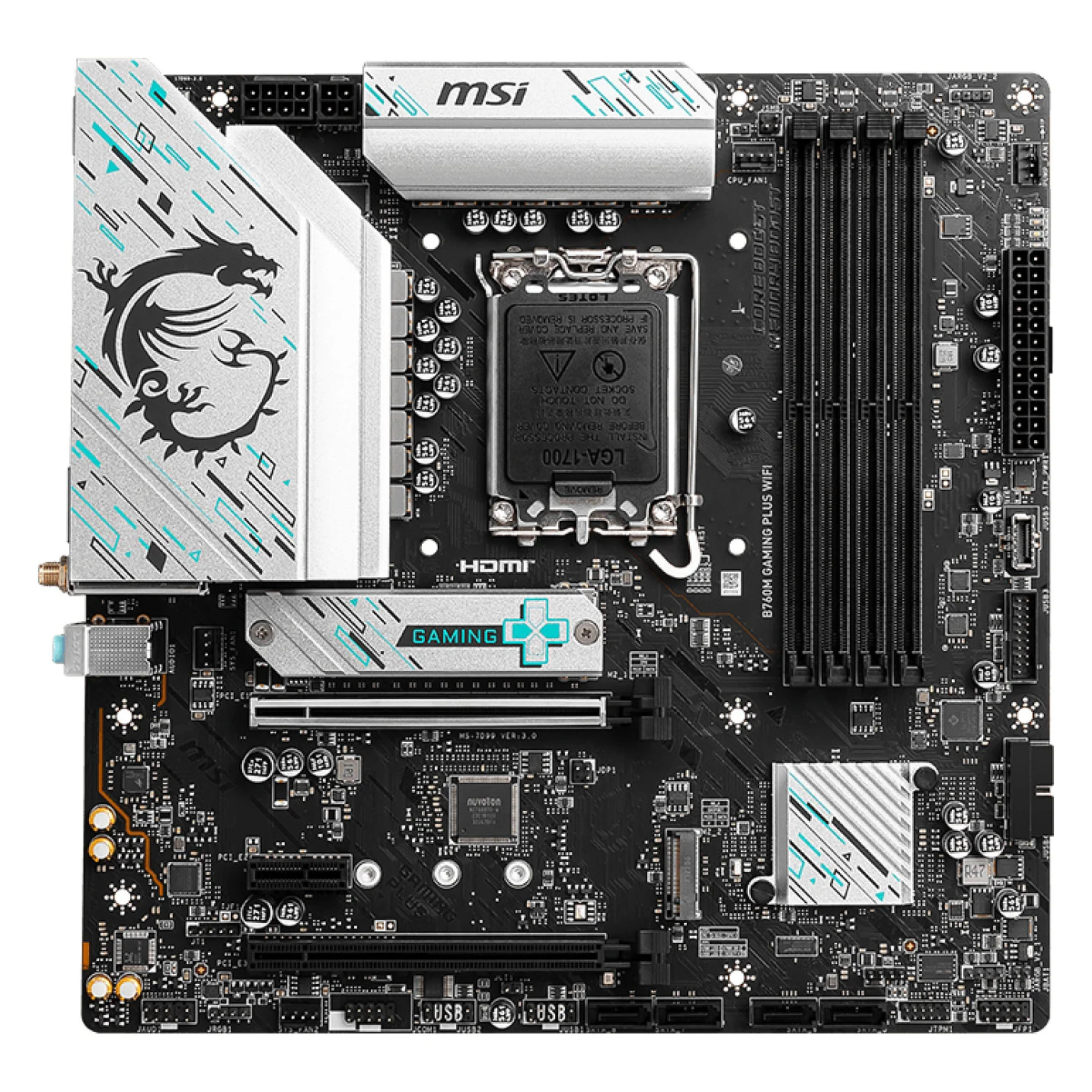 MSI B760M GAMING PLUS WIFI Motherboard Intel B760 LGA 1700 micro ATX PC-Zubehoer