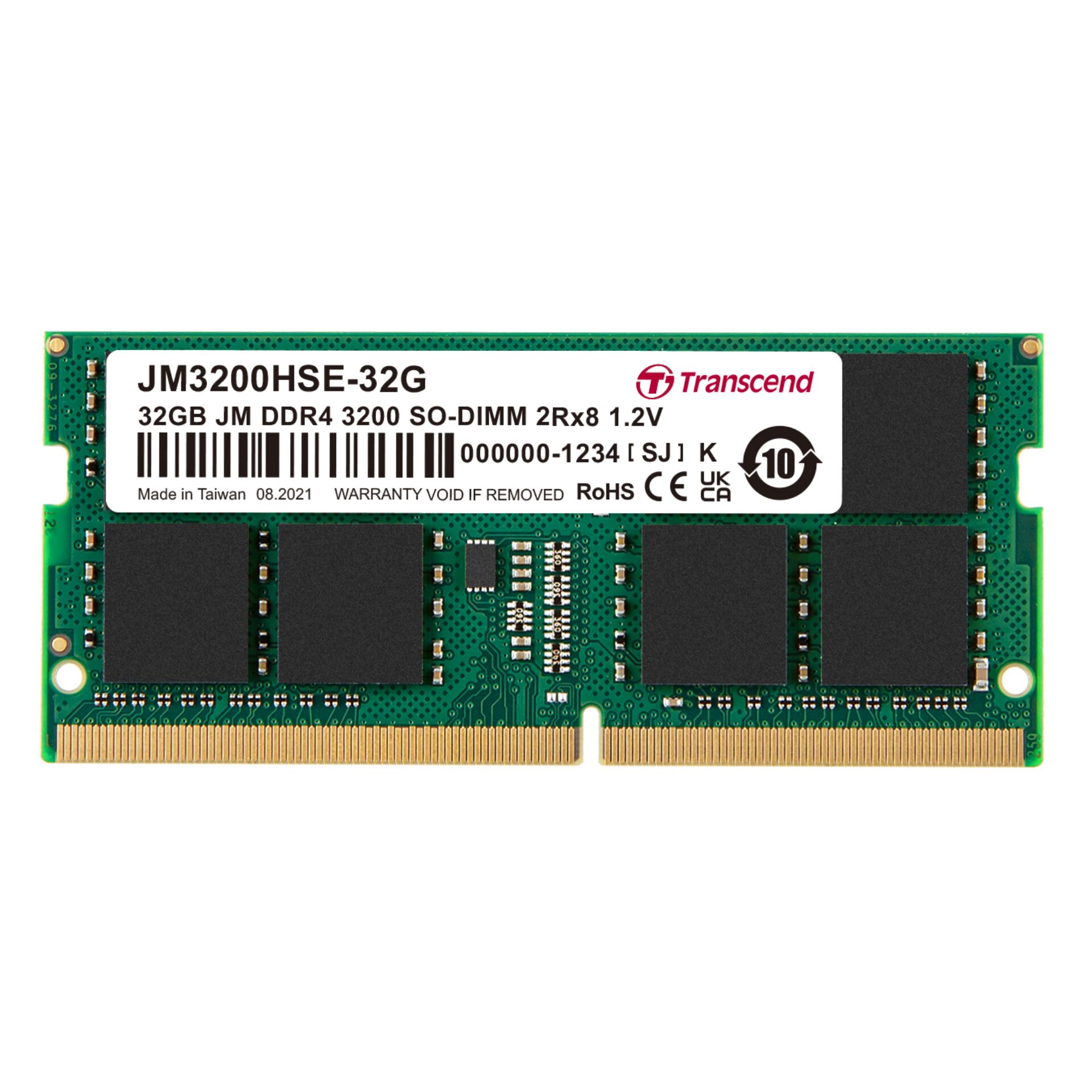 Transcend JetRAM DDR4 3200 32GB SO DIMM Arbeitsspeicher   3200 MHz   DDR4   32GB   Laptop RAM PC-Komponenten