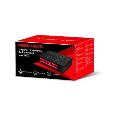 TP Link Mercusys MS105G 5 Port Gigabit Desktop Switch Switches