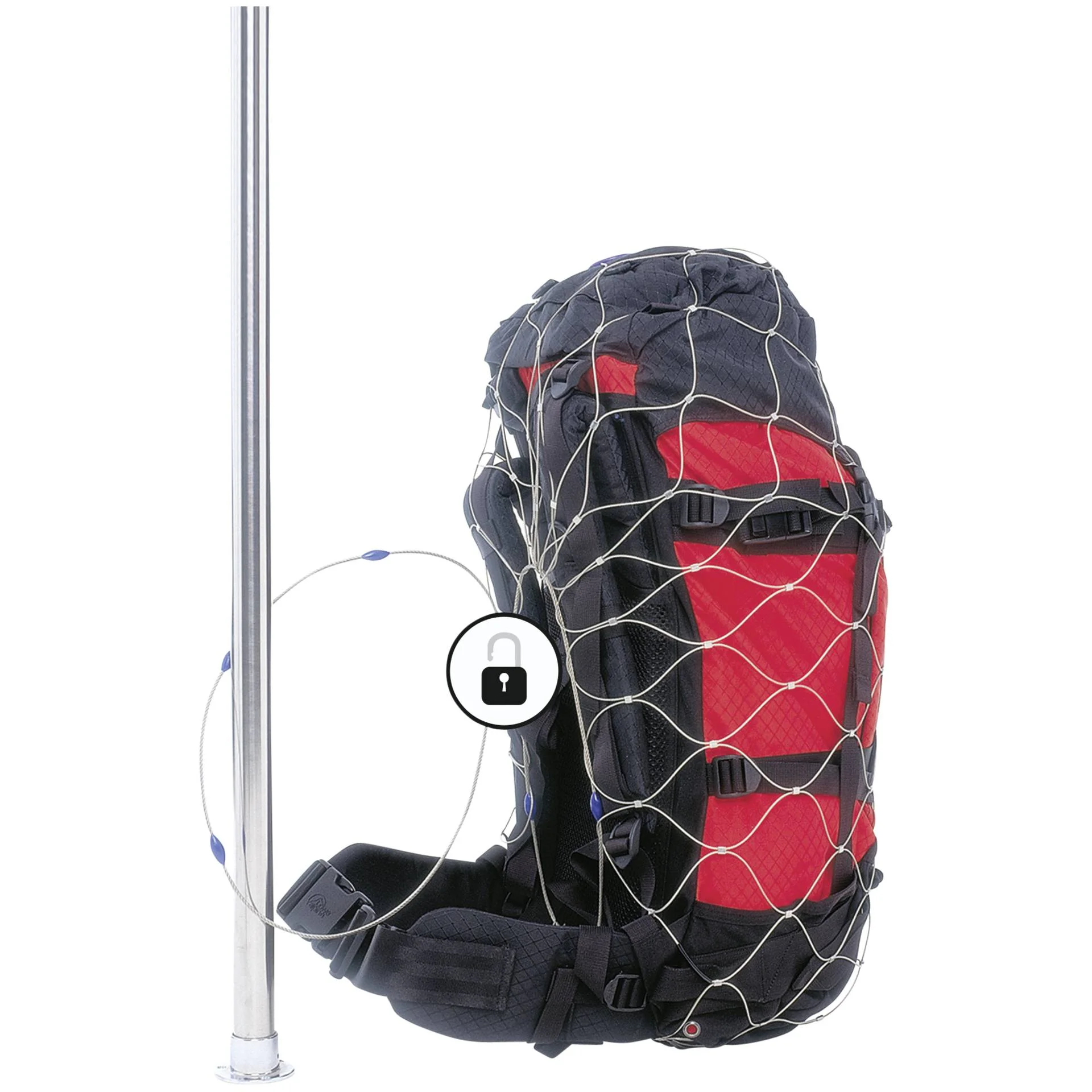Pacsafe Diebstahlschutznetz fuer Rucksaecke   Taschen 55L Taschen & Rucksaecke