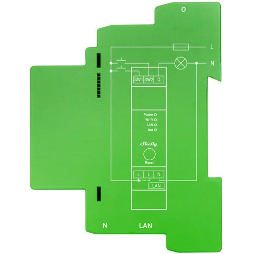 Shelly Relais ZollPro Dimmer 1PMZoll LED Gluehbirne WLAN LAN BT DIN Rail Smart Home Zubehoer