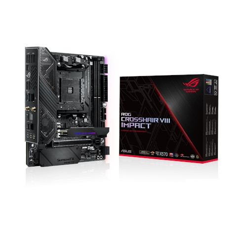 ASUS ROG Crosshair VIII Impact AMD X570 Sockel AM4 Mini DTX PC-Zubehoer