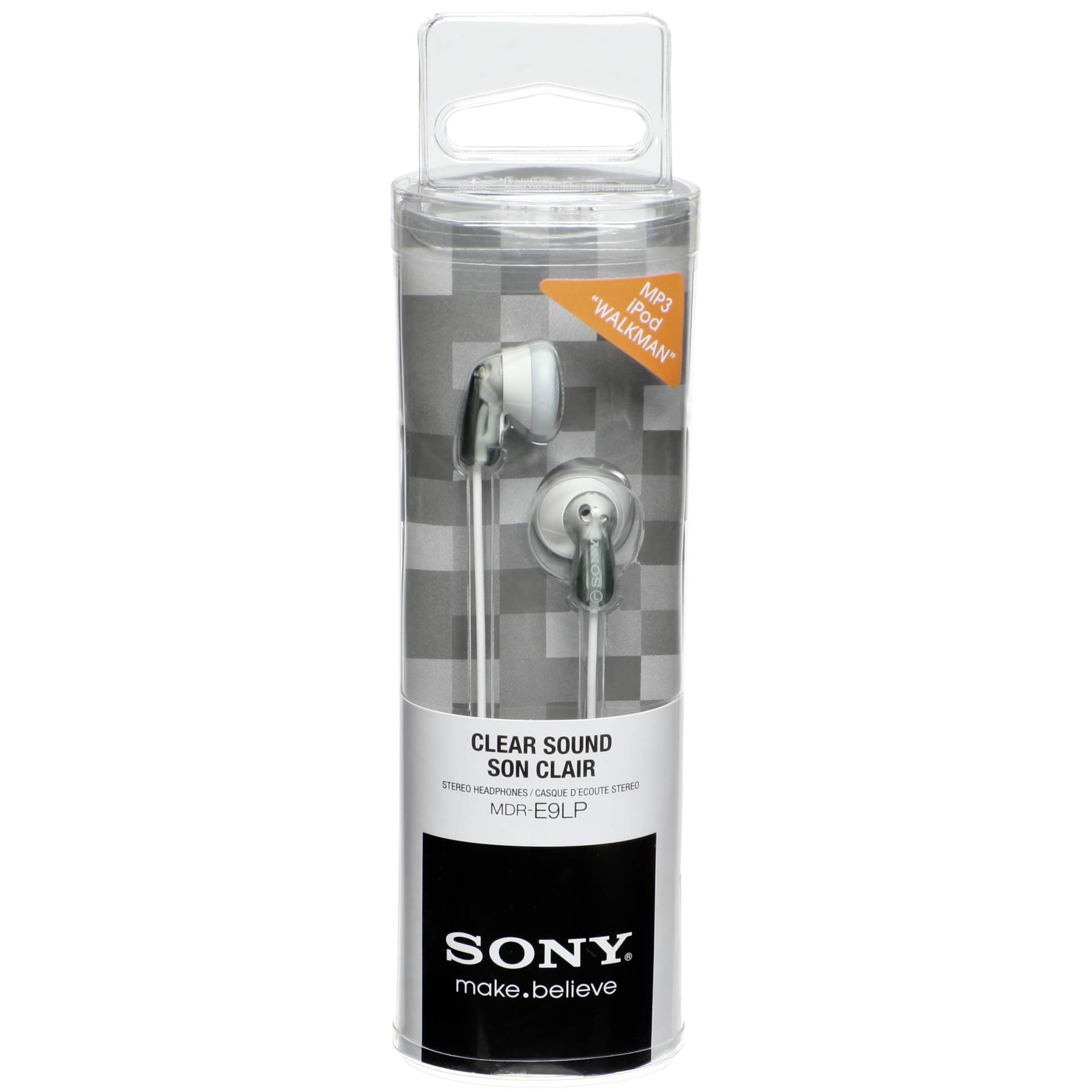 Sony MDR E9LP Kopfhoerer Kabelgebunden im Ohr Musik Grau  Weiss Over-Ear