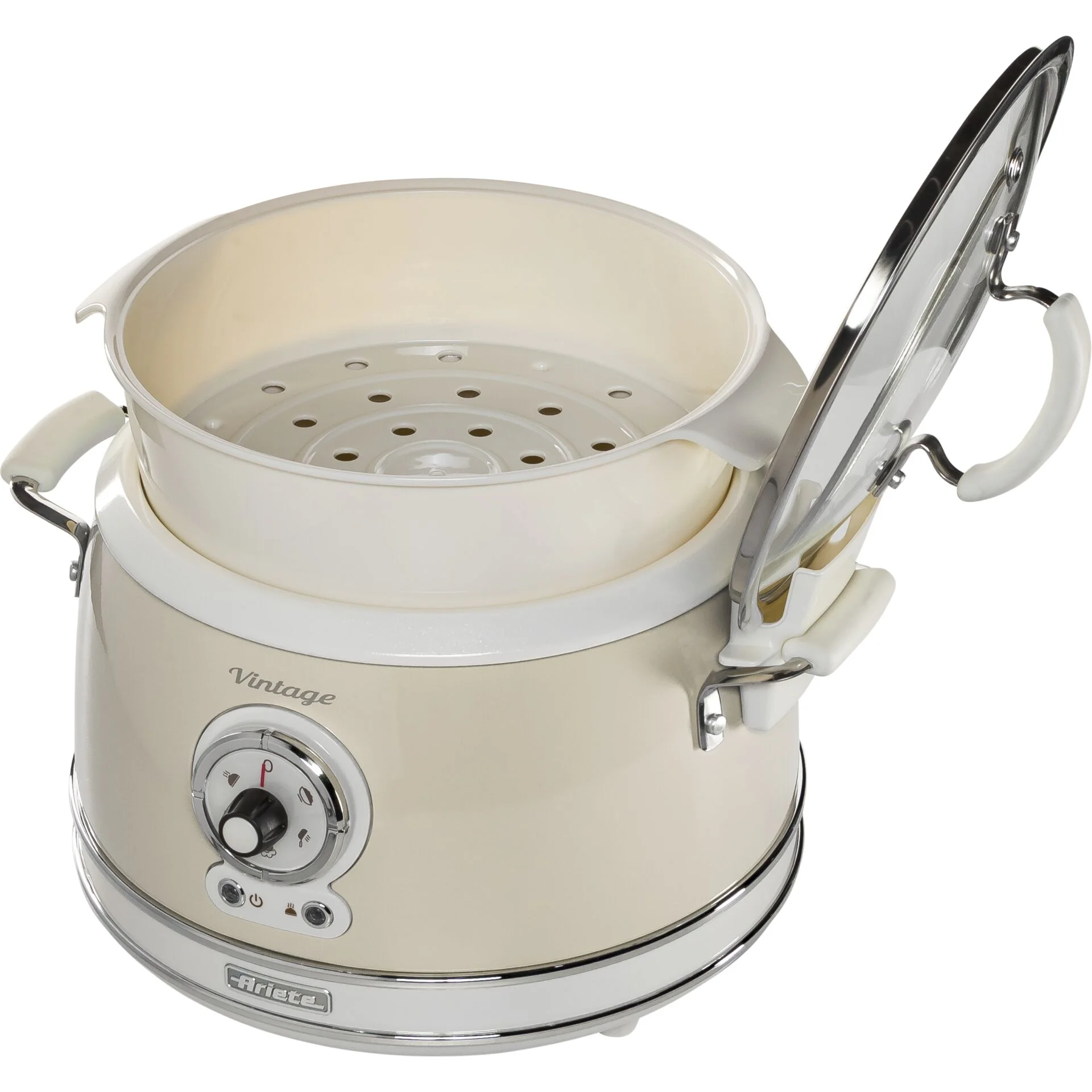Ariete Vintage Dampfgarer  beige Speisenzubereitung