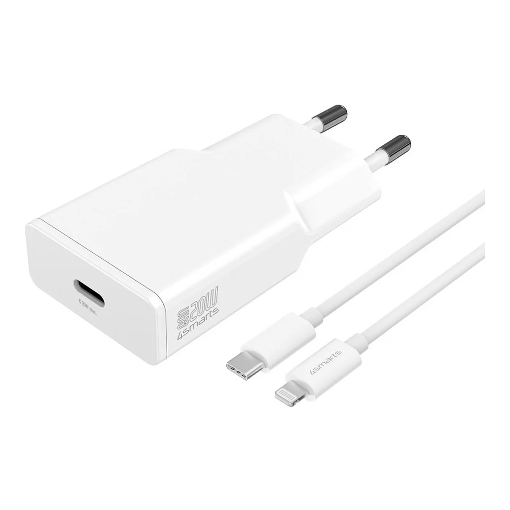 4SMARTS Set PDPlug Slim 20W GaN 1C   USB C auf Lightning Kabel Notebook & Tablet Zubehoer