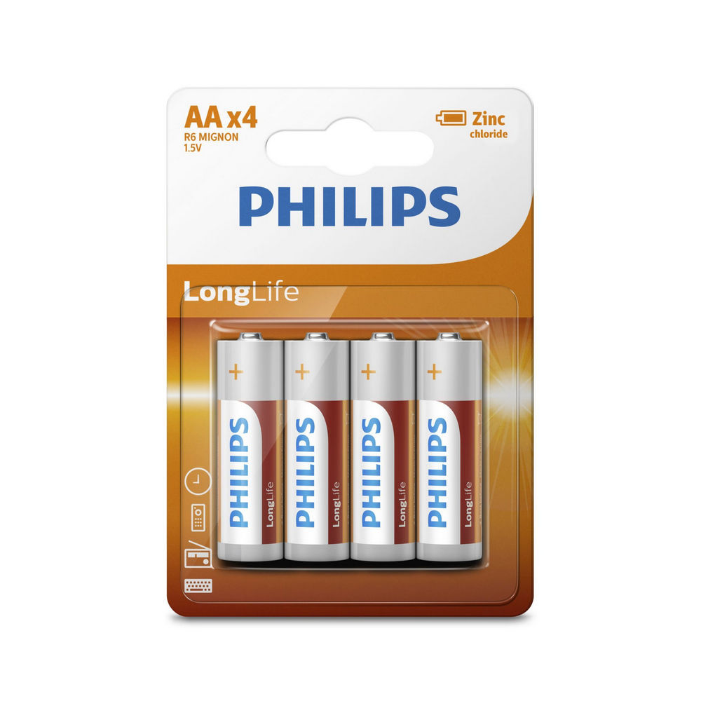 Philips LongLife Akku R6L4B 10 Home Office