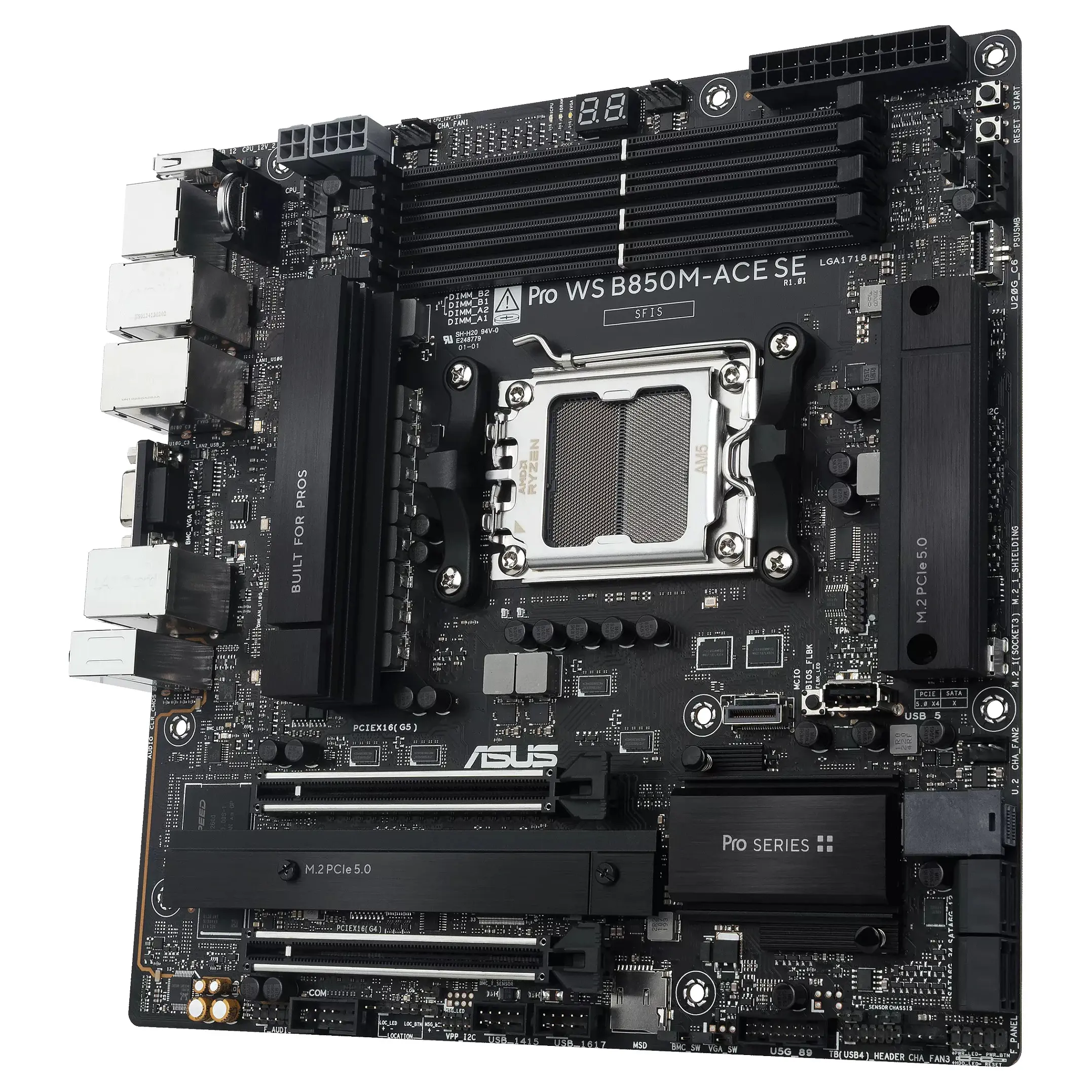 ASUS PRO WS B850M ACE SE AMD B850 Sockel AM5 micro ATX PC-Komponenten