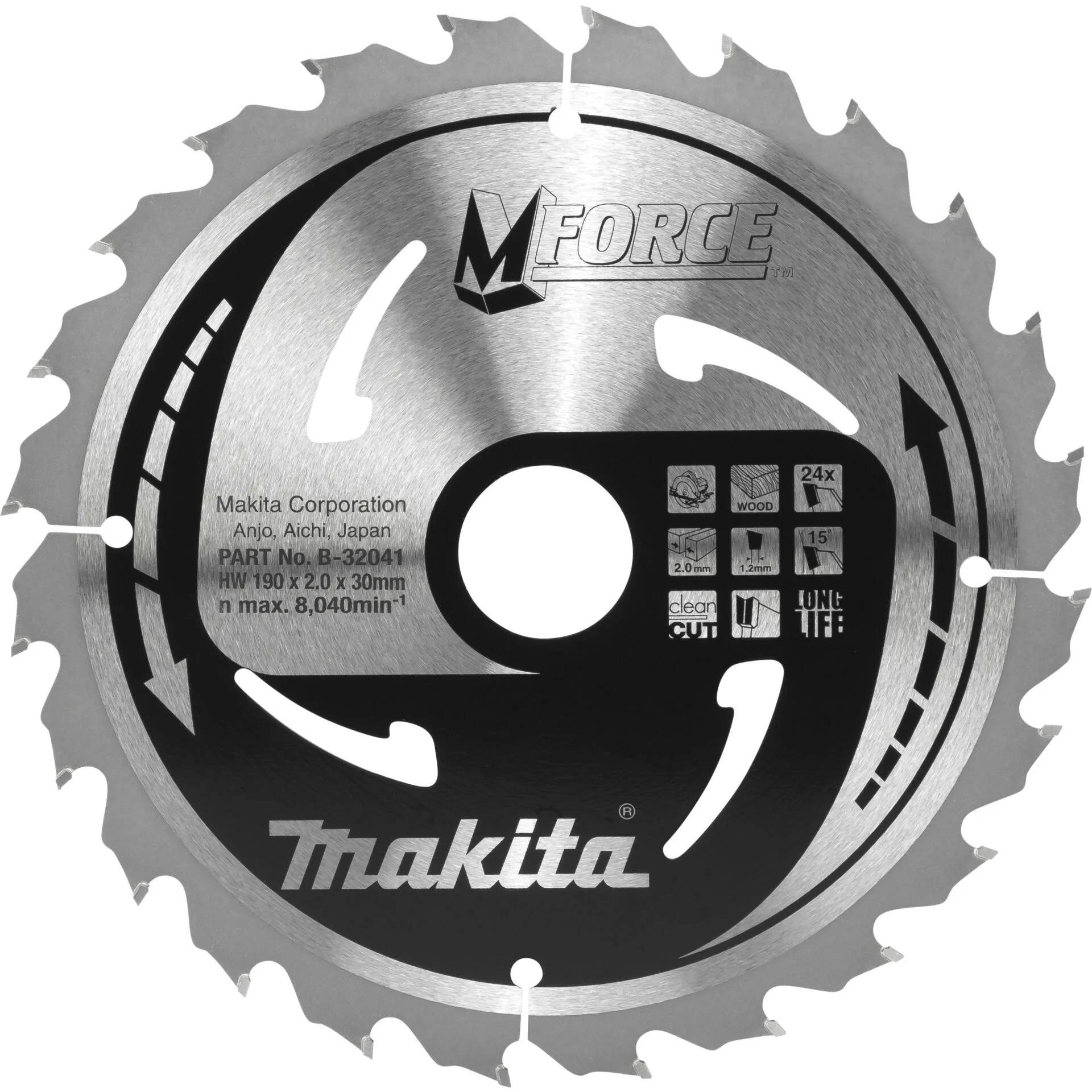 Makita B 32041 M FORCE Saegeb  190x30x24Z Sägen