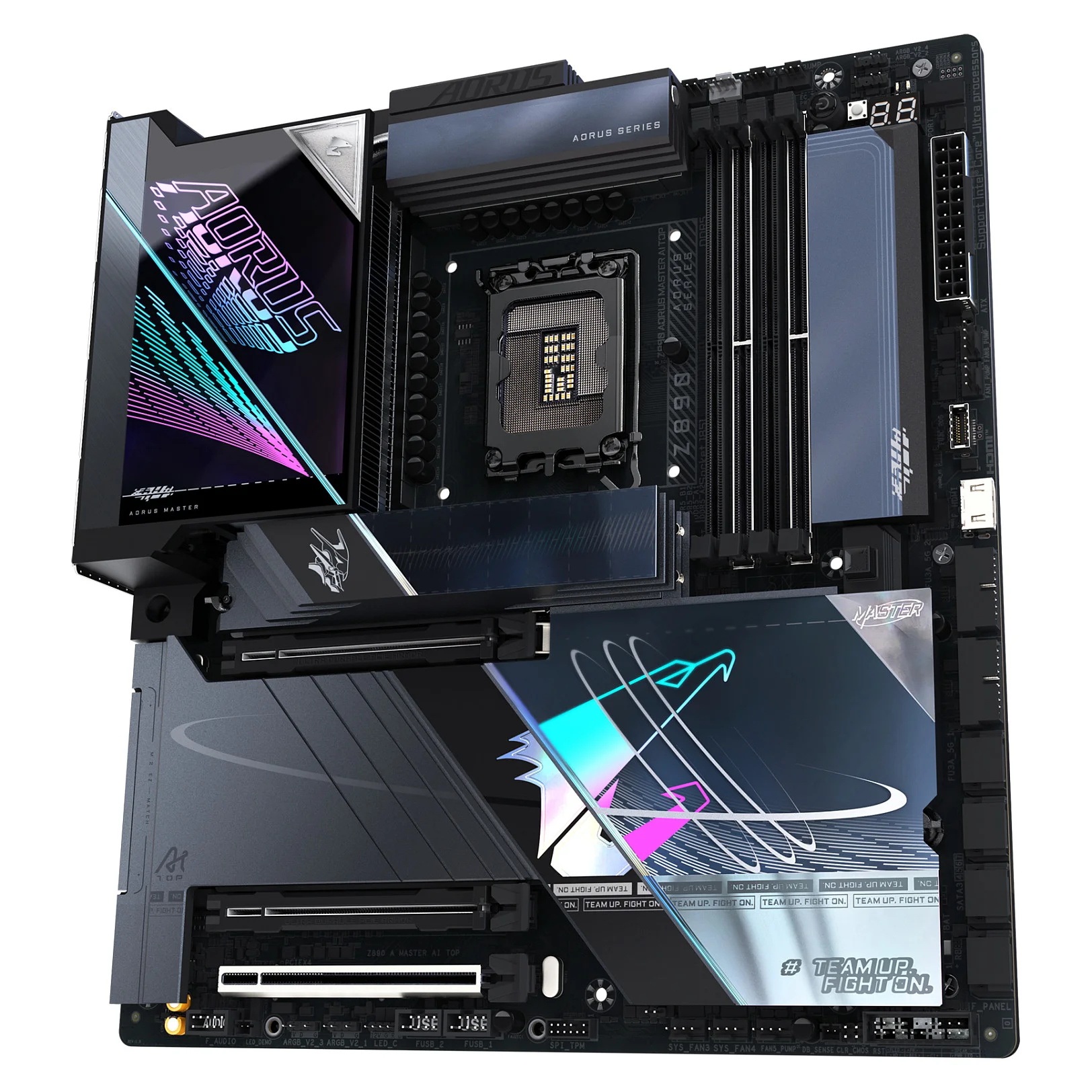 GIGABYTE Z890 AORUS MASTER AI TOP Motherboard   Unterstuetzt Intel Core Ultra  Serie 2  CPUs  20 1 2 Phasen VRM  bis zu 9500MHz DDR5  OC   PCIe 5 0 M 2  Wi Fi 7  Thunderbolt 4 PC-Komponenten