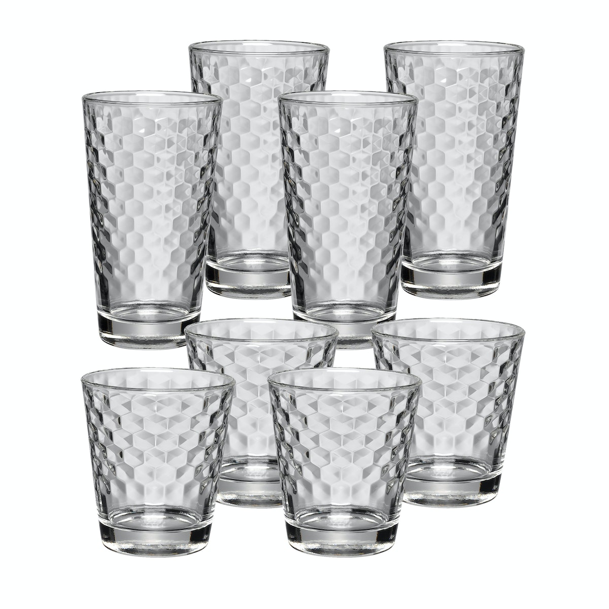 WMF Design Glaeserset Honeycomb  8tlg Besteck & Aufbewahrung