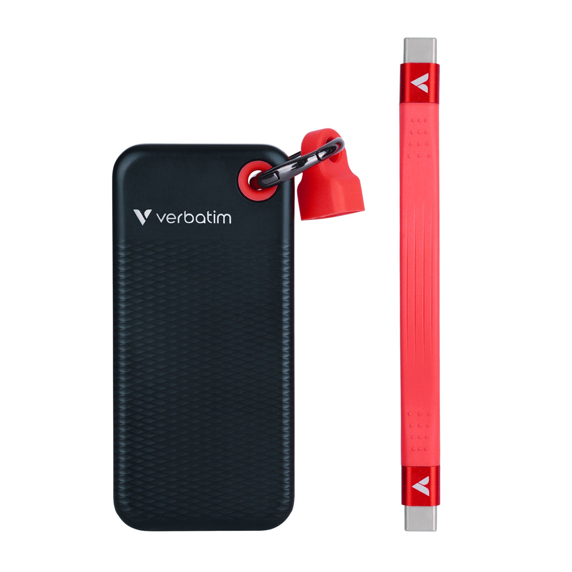 Verbatim Pocket SSD USB 3 2 2TB Black Red 32196 Speichermedien