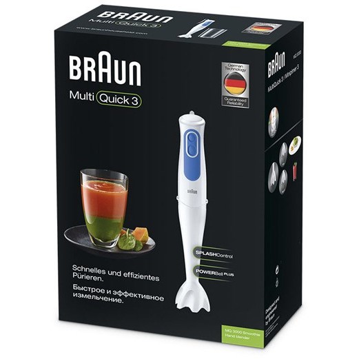 Braun Multiquick 3 MQ3000WH Smoothie Kuechenkleingeraete