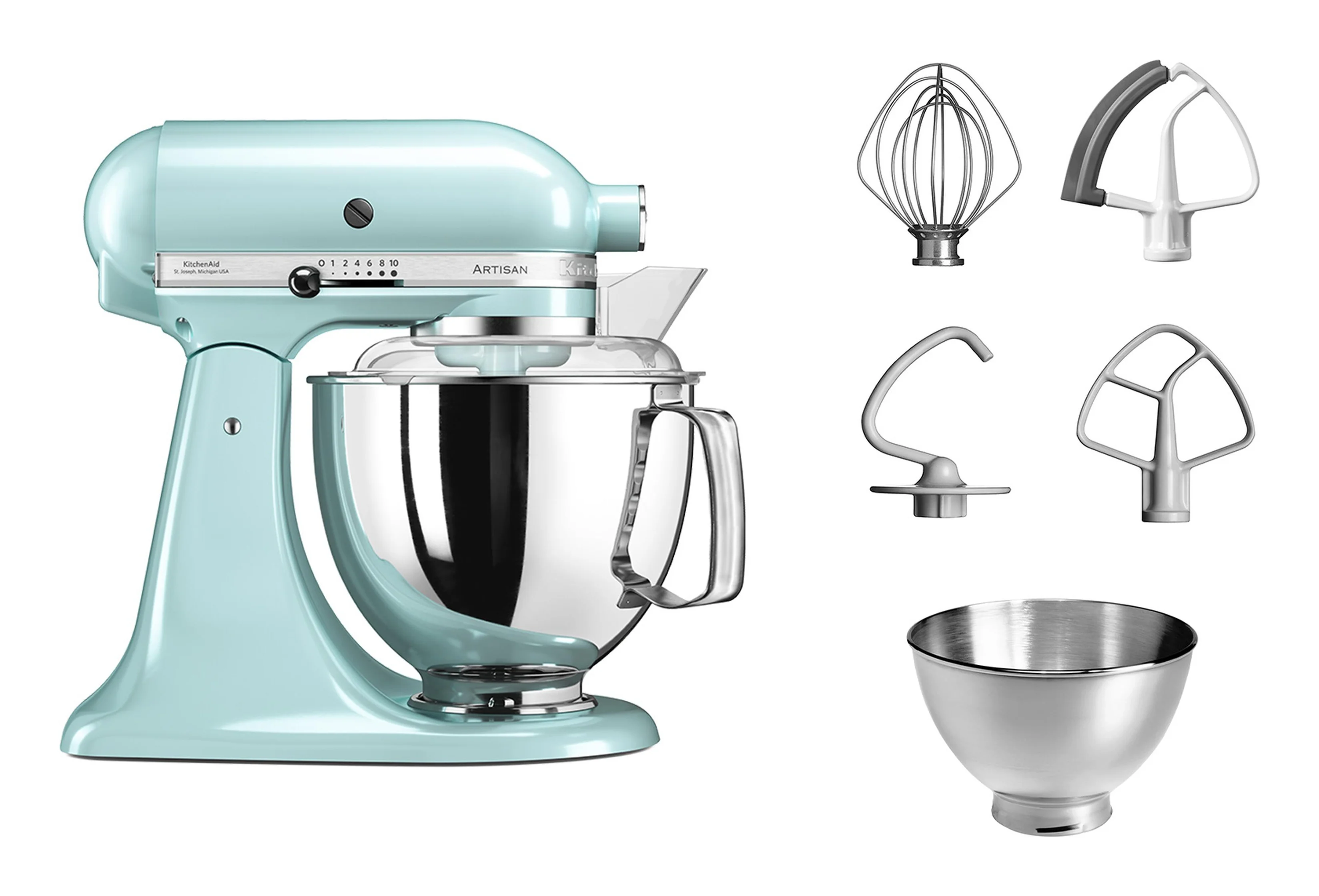 KitchenAid 5KSM175PSEIC Artisan Eisblau Kuechenmaschinen Kueche