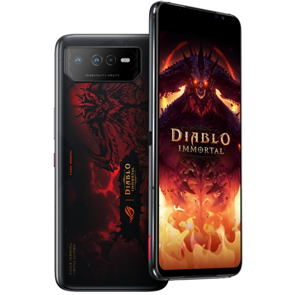 ASUS ROG Phone 6 Diablo Immortal Edition 17 2 cm  6 78   Dual SIM Android 12 5G USB Typ C 16 GB 512 GB 6000 mAh Schwarz  Rot Mobilfunk