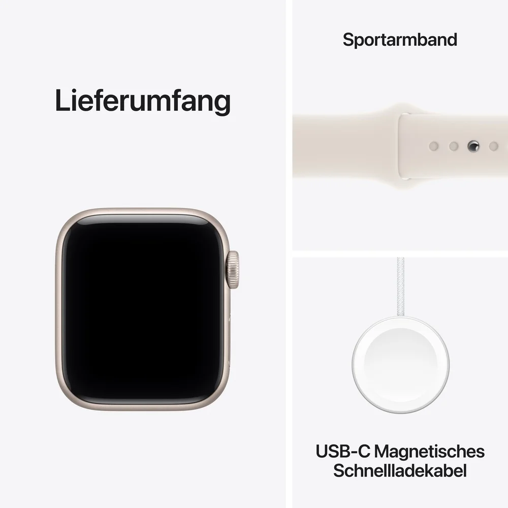 Apple Watch SE 3 Aluminium Cellular 40mm Polarstern  Sportarmband polarstern  S M Smartwatches & Fitnesstracker