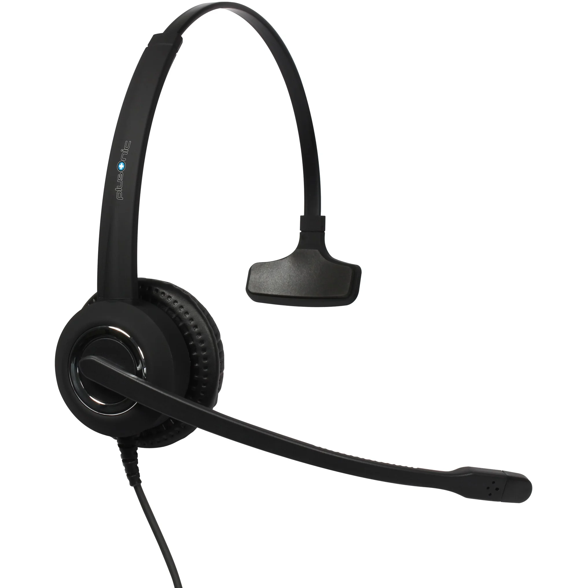 Plusonic Mono USB Headset 10 1P compatible to Teams and Skype Over-Ear