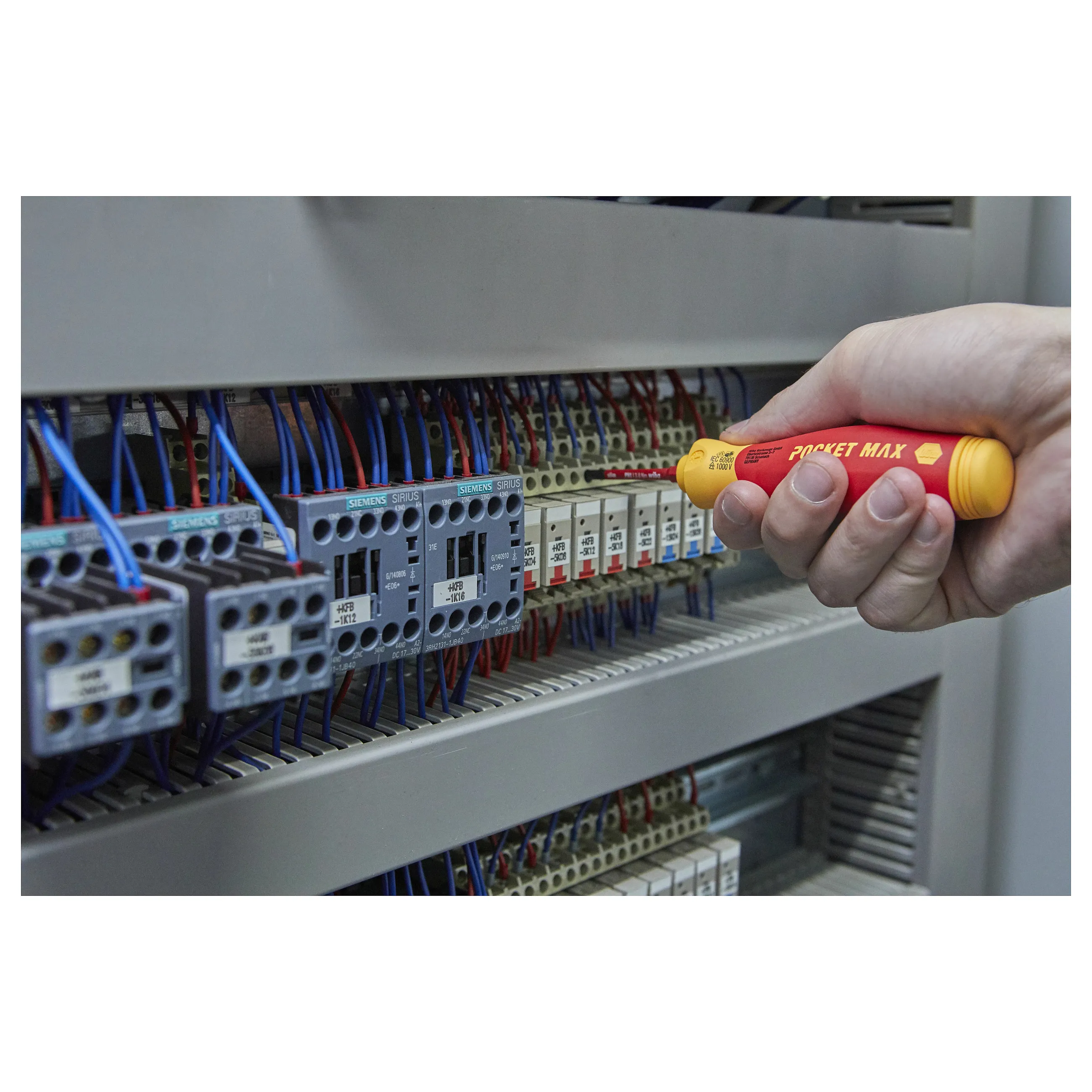 Wiha Schraubendreher mit Bitmagazin PocketMax electric Schraubendreher & Zangen