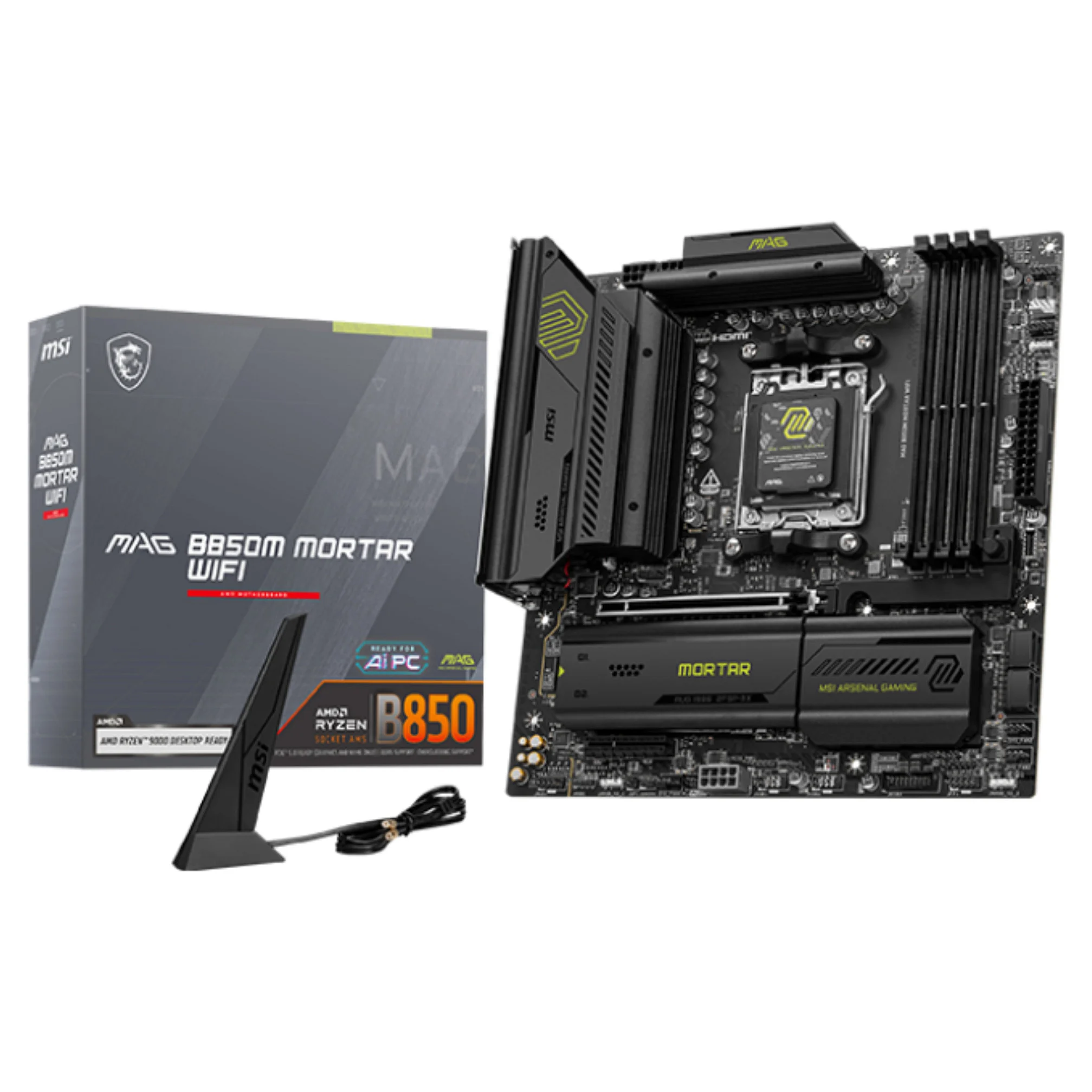MSI MAG B850M MORTAR WIFI Motherboard AMD B850 Sockel AM5 micro ATX PC-Zubehoer