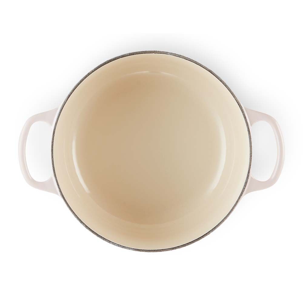 Le Creuset Braeter Signature  rund  20 cm  Shell Pink Pfannen & Toepfe