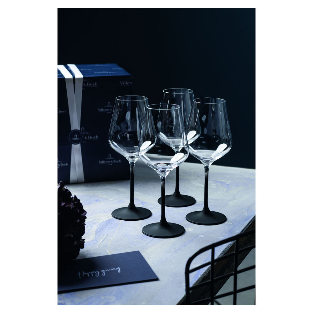 VILLEROY BOCH Rotweinglaeser Set Manufacture Rock  4 tlg  Besteck & Aufbewahrung