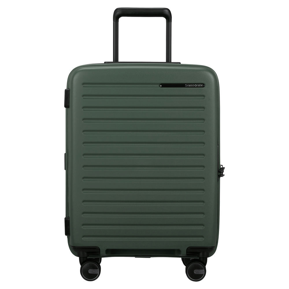 SAMSONITE 4 Rollen Bordtrolley RESTACKD mit Packwuerfel S M  55 cm  sage Taschen & Rucksaecke