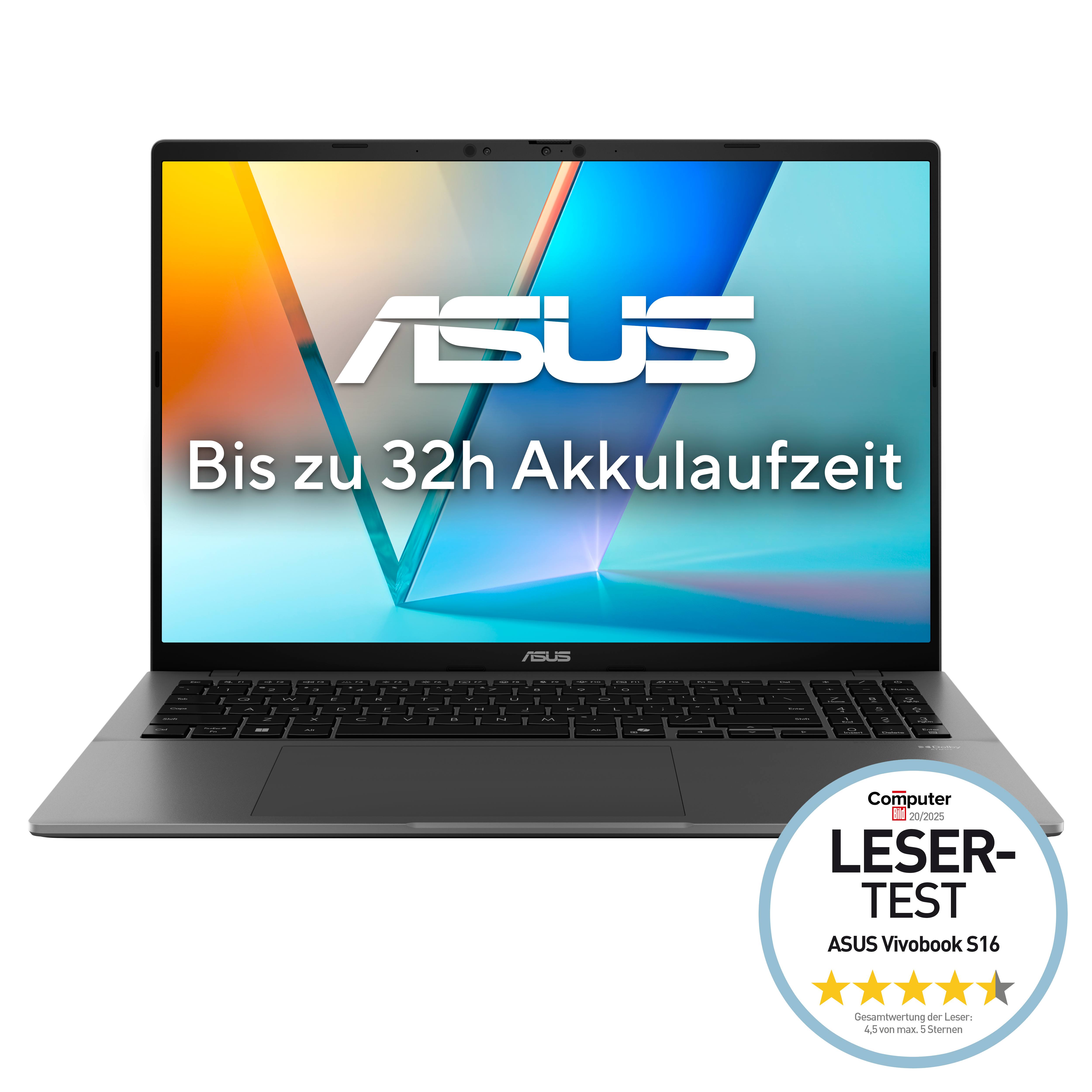 ASUS Vivobook S 16 S3607QA PL013W 16Zoll WQXGA Snapdragon X1 26 100 16GB 1TB Win11 Notebooks & Tablets