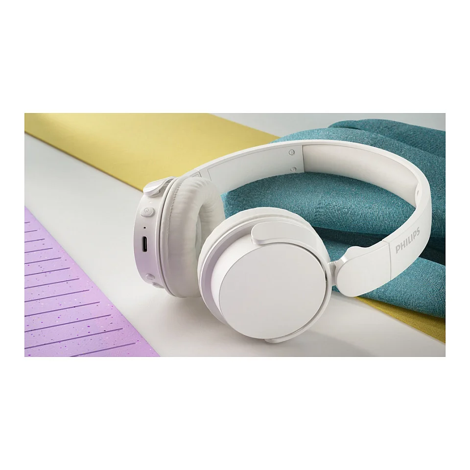 Philips 4000 series TAH4209WT 00 Kopfhoerer   Headset Kabellos Kopfband Anrufe Musik Bluetooth Weiss Over-Ear